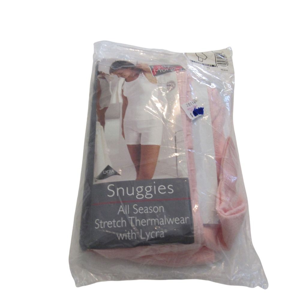 J.E. Morgan Snuggies Pink Thermal Shorts Ladies 2X 46-48 All Season Stretch 100D